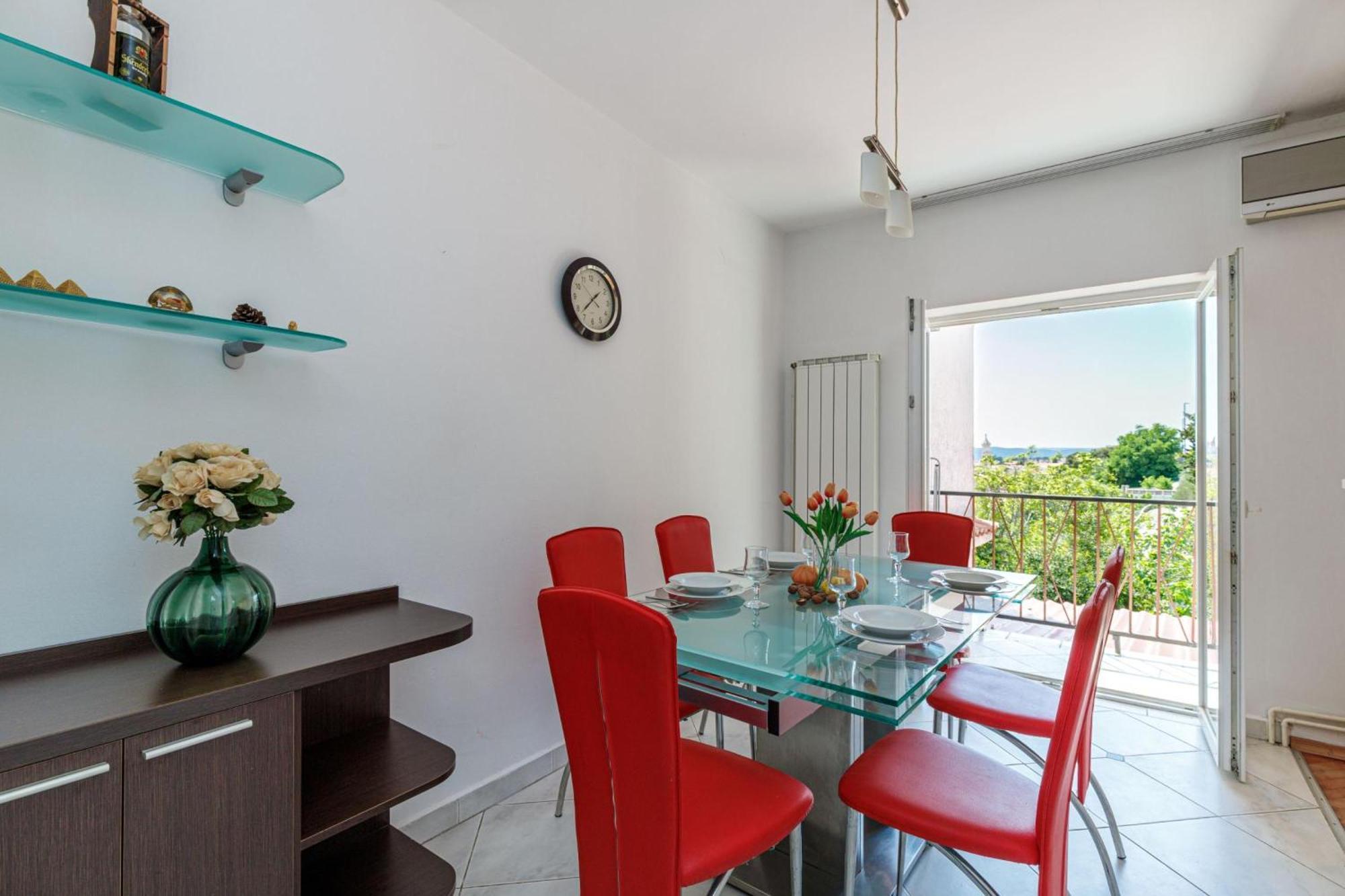Seaview Apartment Tina Krk Island - Happy Rentals Krk Town Dış mekan fotoğraf